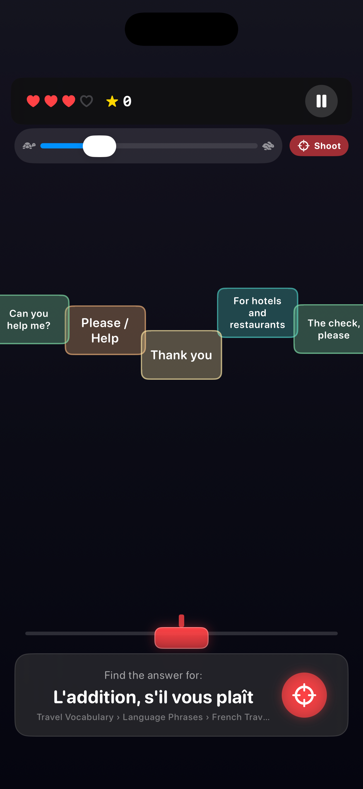 Game screen